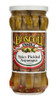 Boscoli Foods Boscoli Spicy Pickled Asparagus 12oz, jar of pickled asparagus spears in a glass jar with a white lid and colorful label.