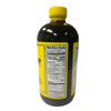 Steen's Pure Cane Syrup 16oz Bottle, black glass bottle with yellow cap and nutrition facts label on the side.