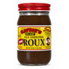 Savoies Dark Roux 16oz, Jar of dark roux with a yellow and red label featuring the Savoies brand logo and an image of a chef.