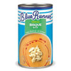 Blue Runner Creole Bisque Base 25oz, canned soup base with a label showing a bowl of bisque garnished with seafood, ideal for seafood dishes.