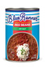 Blue Runner No Salt Creole Cream Style Red Beans 16oz, image showing a can of creole style red beans with a label highlighting no salt added and a serving suggestion of beans with rice.
