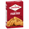 Louisiana Fish Fry Cajun Fry 22oz, packaged seafood breading mix with picture of seasoned fried fish fillets on the front.