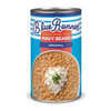 Blue Runner Creole Cream Style Navy Beans 27oz can, with an image of cooked navy beans garnished with parsley on the label.