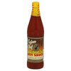 Cajun Chef Louisiana Hot Sauce 6oz, a bottle of spicy hot sauce with a yellow cap and label, featuring a Cajun chef illustration and bold red and yellow text.