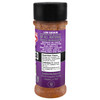 Cajun's Choice Blackened Seasoning 2.75oz, spice mix in a clear plastic bottle with a purple label and black lid, showing ingredients and nutritional information.