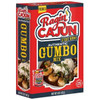 Ragin Cajun Cajun Gumbo 5oz, image of the product box showing the Ragin Cajun logo and an image of a prepared gumbo dish with sausage and vegetables.
