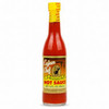 Cajun Chef Louisiana Hot Sauce 12oz, bottle of hot sauce with yellow cap and label featuring a lion logo and red hot sauce inside