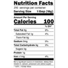 Ragin Cajun Roux 16oz, image of the product packaging showing nutritional facts on a white background.