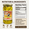 Cajun Chef Mild Peperoncini 12oz, glass jar containing yellow peperoncini peppers with a gold lid and label showing brand, flavor, and Louisiana origin.