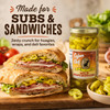 Cajun Chef Mild Peperoncini 12oz, jar of pickled mild peperoncini peppers for sandwiches and hoagies.