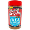 Ragin' Cajun 8oz. y'ALL PURPOSE Seasoning, a jar of versatile Cajun seasoning with a red lid and colorful label.