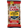 Ragin Cajun Ten Bean Soup 16oz, packaged colorful seasoned bean soup with vegetables and seasonings.