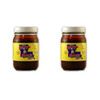 Kary's Dark Roux 16oz 2 Pack, two jars of dark roux with yellow labels and white lids.
