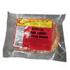 Comeaux's Stuffed Pork Chops w/ Boudin, packaged raw pork chops stuffed with boudin sausage inside clear vacuum-sealed plastic
