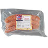 Poche's Smoked Chaurice 1lb, packaged raw smoked sausage in clear vacuum-sealed plastic with label
