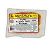 Comeaux's Alligator Boudin 1lb, packaged alligator boudin sausage with branding label on the front.