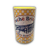Poches Cajun Seasoning 8oz, a cylindrical container with a yellow checkered lid and a colorful label featuring a bridge illustration and vibrant text.