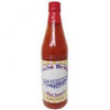 Poche's Poches Bridge Hot Sauce 6oz, a glass bottle with vibrant red hot sauce and a colorful label featuring the product name and bridge illustration.