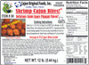 Cajun Original Shrimp Cajun Bites 12lb, close-up of golden fried shrimp bites with bold yellow text indicating 'Cooks in 4 Minutes!' on packaging.