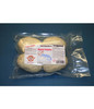 Cajun Original Alligator Pistolettes 4 Pack, frozen alligator meat pouches in clear plastic packaging with label and barcode.
