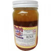Poche's Roux 16oz, jar of traditional cooking roux with a white screw-on lid and a colorful label.