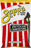 Zapp's Cajun Crawtators Chips 5oz, spicy Cajun-flavored potato chips in a red and white striped bag with a street lamp illustration.