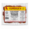 Comeaux's Pork Tasso, 1lb of Cajun smoked pork shoulder in vacuum-sealed packaging.