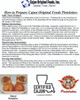 Cajun Original Alligator Pistolettes 6 Pack, seasoned alligator meat filled pastries on a plate with cut open to show filling.