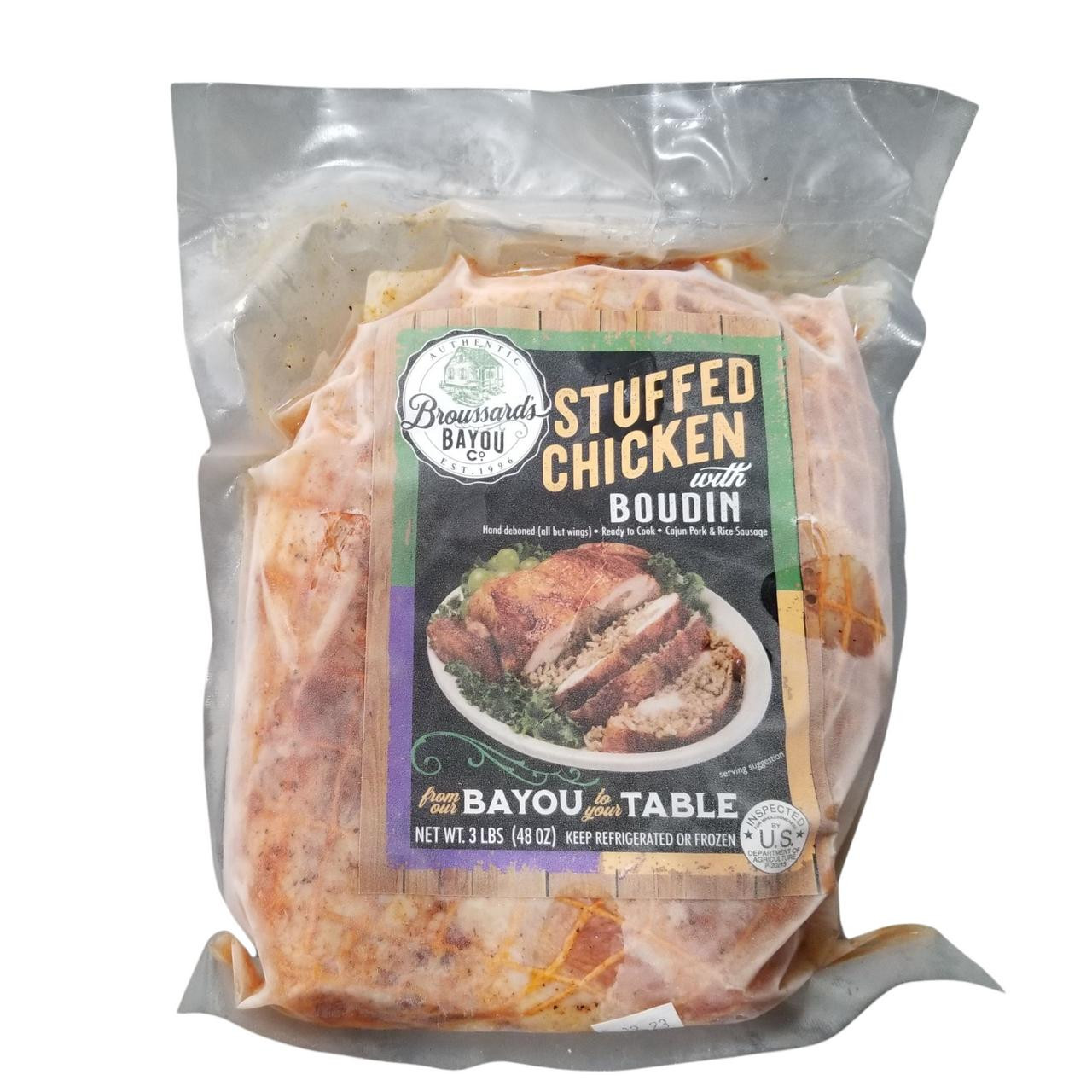 Broussards Bayou Company Stuffed Chicken w/Boudin 3lb