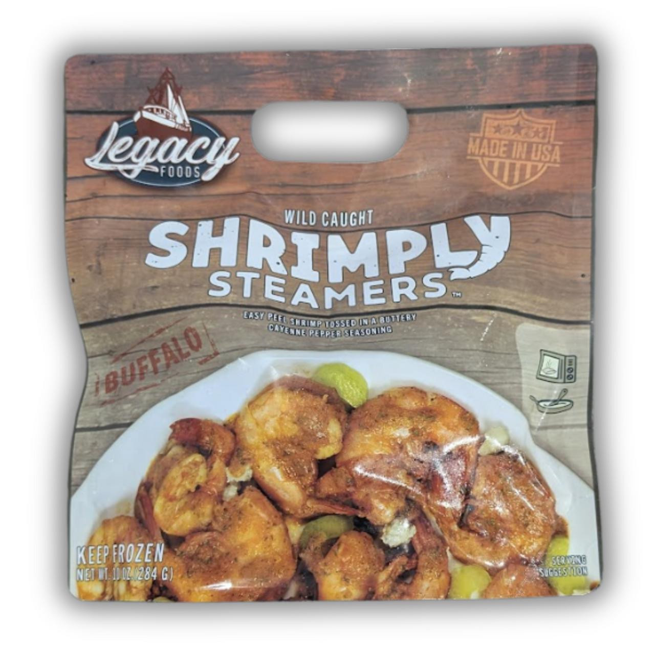 Legacy Foods Wild Caught Buffalo Shrimply Steamers 10 oz | Creole.net