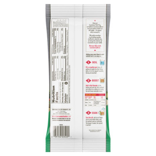Louisiana Fish Fry Boil Booster Herbal Overload 8oz, product packaging with preparation instructions for seafood boil seasoning.