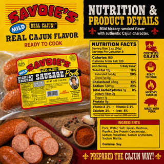 Savoie's Smoked Sausage 3 Pack Bundle - Shipping Included