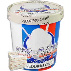 Sno-Balls To Go - Wedding Cake - 16oz Pint