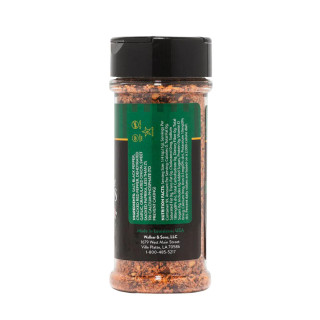 Slap Ya Mama Signature Blend Steakhouse Seasoning 3.5oz, a clear plastic bottle with a black lid containing a spicy blend of spices and herbs for steak and grilled meats.