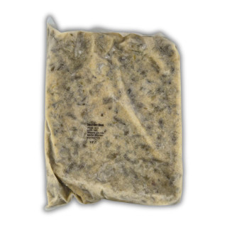 Carnival Creole Green Beans 4lb, frozen green beans in vacuum-sealed packaging.