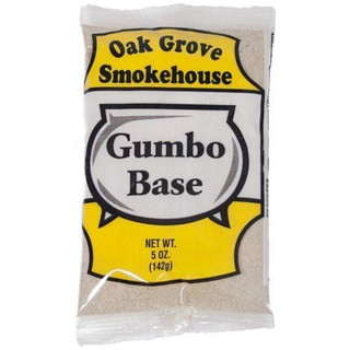 Oak Grove Smokehouse Oak Grove Gumbo Base without Rice, 5oz package of seasoning for flavorful gumbo, net weight 5 ounces (142g).