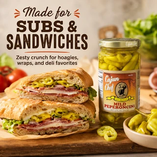 Cajun Chef Mild Peperoncini 12oz
