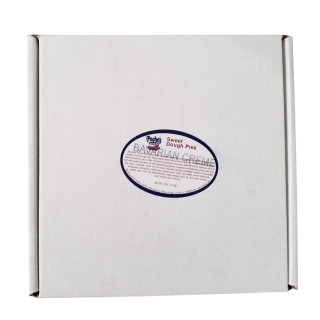 Poche's Sweet Dough Bavarian Pie, white boxed packaging with a label reading Bavarian Pie from Poche's, featuring product details.