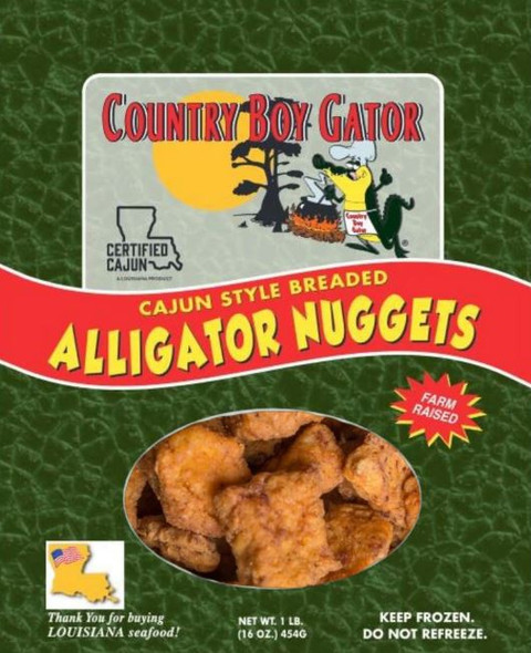 Country Boy Gator Breaded Alligator Nugget 1lb