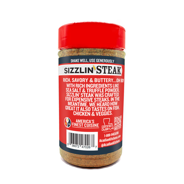 Ragin Cajun 8oz "Sizzlin' Steak" Cajun Seasoning & Rub 2