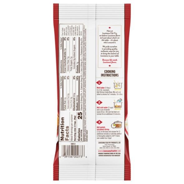 Louisiana Fish Fry Shrimp Creole Base 2.61 oz 2