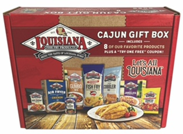 Louisiana Fish Fry Cajun Gift Box - 8 items