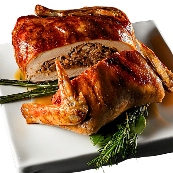Turducken 15lbs (Serves approximately 20-25)