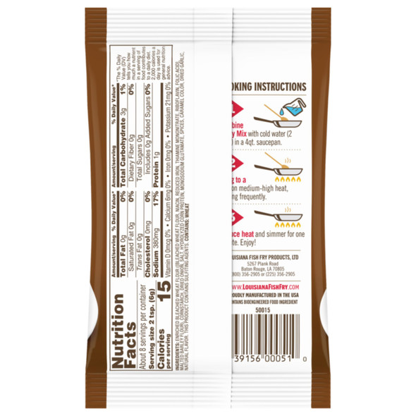 Louisiana Fish Fry Brown Gravy Mix 1.5oz