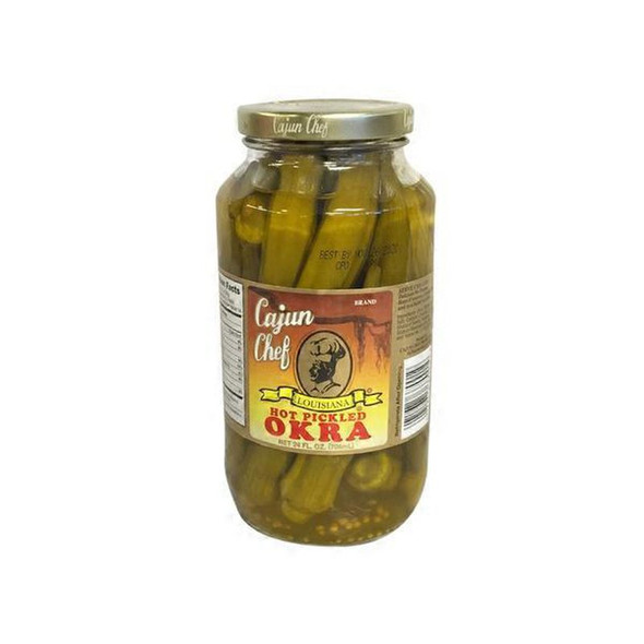 Cajun Chef Hot Pickled Okra 24oz