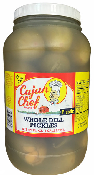 Cajun Chef Whole Dill Pickles 128oz
