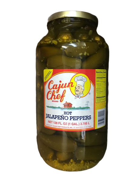 Cajun Chef- Whole Hot Jalapeno Peppers 128oz
