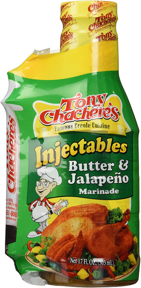 Tony Chachere's Butter & Jalapeno with Injector 17oz