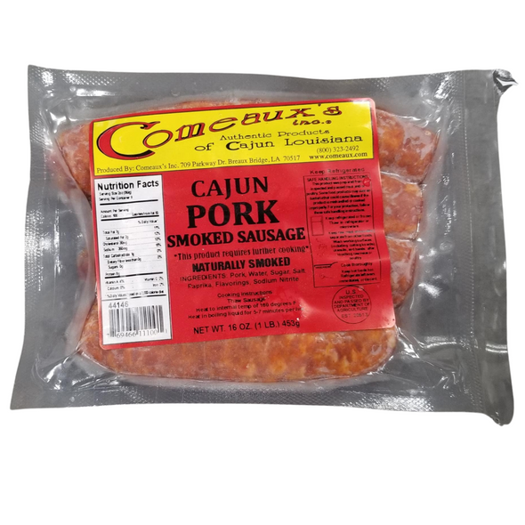 Comeaux's Smoked Pork Sausage 1lb