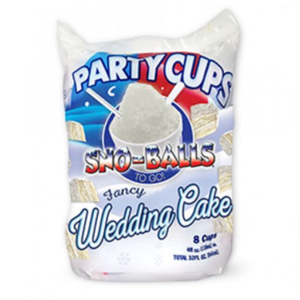 Sno-Balls To Go - Wedding Cake Party Pack - 8x 4oz cups